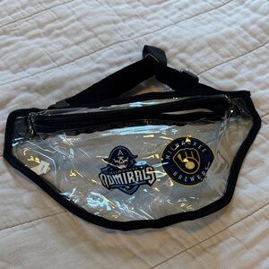 Clear Fanny Pack Waist Bag with Admirals and Brewers Logos